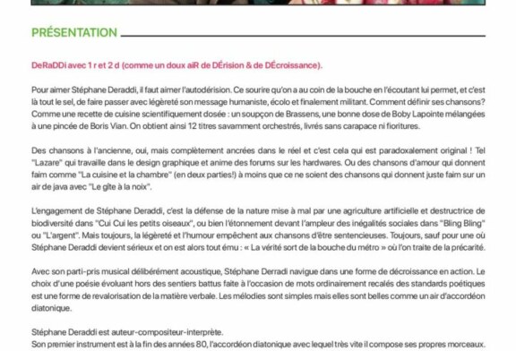 « Cui Cui » de Stéphane Deraddi, disponible depuis le 13 janvier